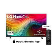 LG Nano Cell 65 Inches 4K Smart TV, AI Magic Remote, WeboS24