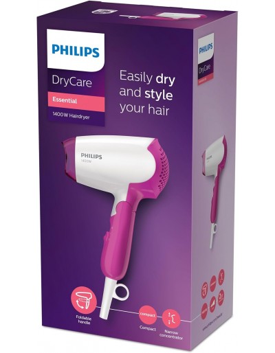 Philips, DryCare Essential Mini Hair Dryer, 1400 Watts