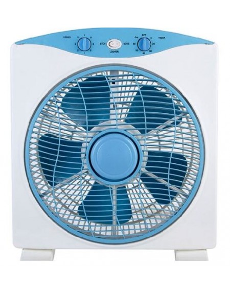 National, Box Fan, 40 Watts, 12 Inches, Blue