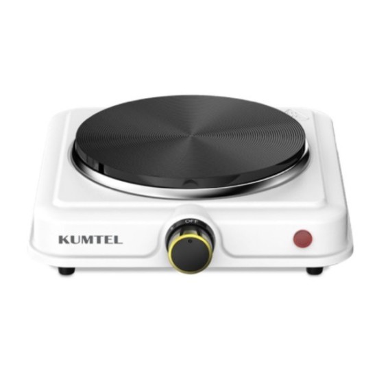 Kumtel Electric Hot Plate Cooker, 1000 Watts, White