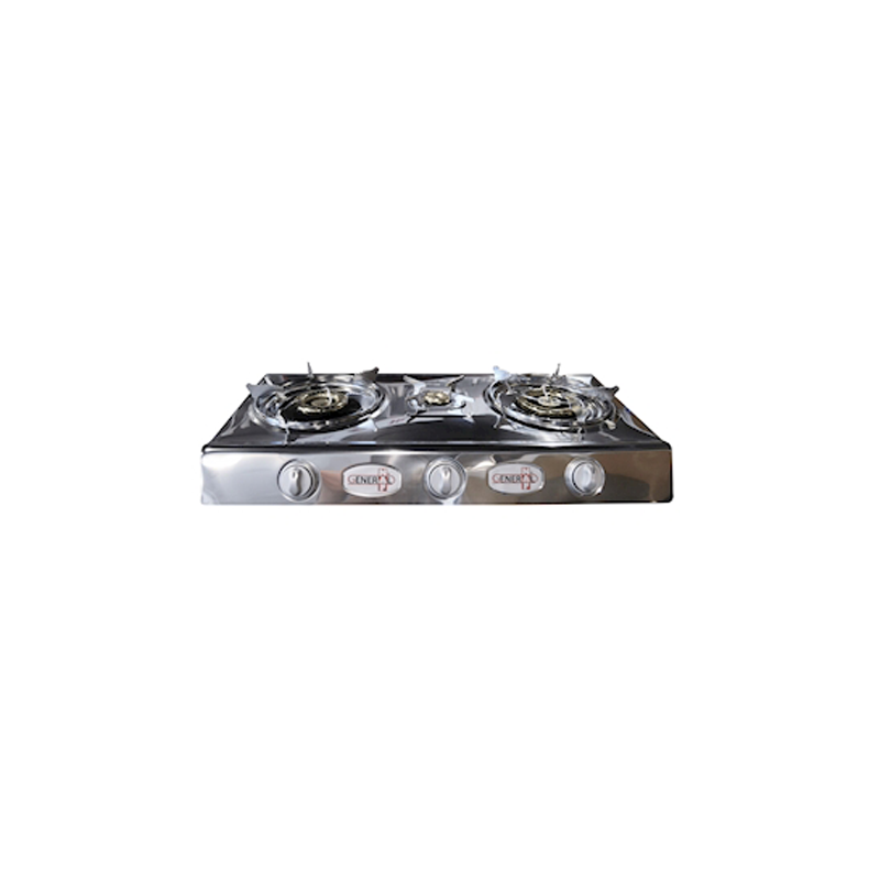 General Naf, Cook Top, 3 Burners, Stainless steel