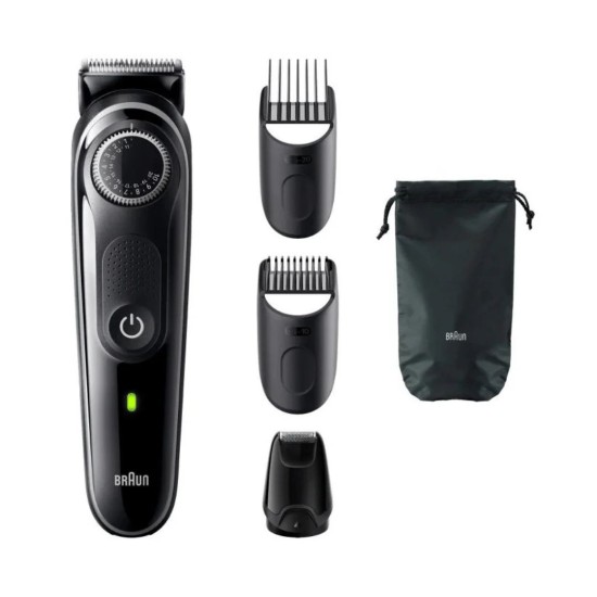 Braun, Beard Trimmer 3, With Precision Wheel, 4 Styling Tools