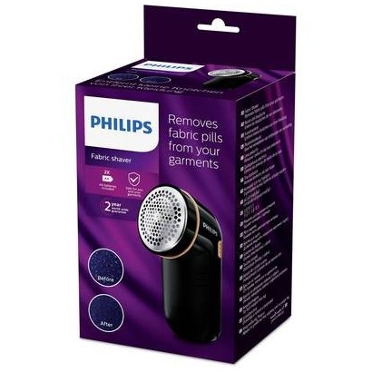 Philips Fabric Shaver, 2 Height Settings, Black/Gold