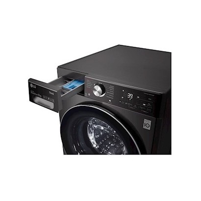 LG WM 12/8kg Washer & Dryer, AI DD™, Black Steel Color