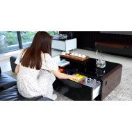 EchoChill Smart Coffee Table with Fridge & Bluetooth Speaker