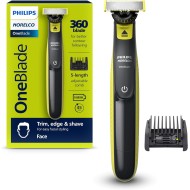Philips Norelco One Blade 360 Hybrid Face Electric Beard Trimmer & Shaver