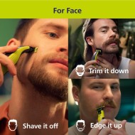 Philips Norelco One Blade 360 Hybrid Face Electric Beard Trimmer & Shaver