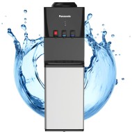 Panasonic, Top Loading Water Dispenser, 3-Tap, Black/Silver