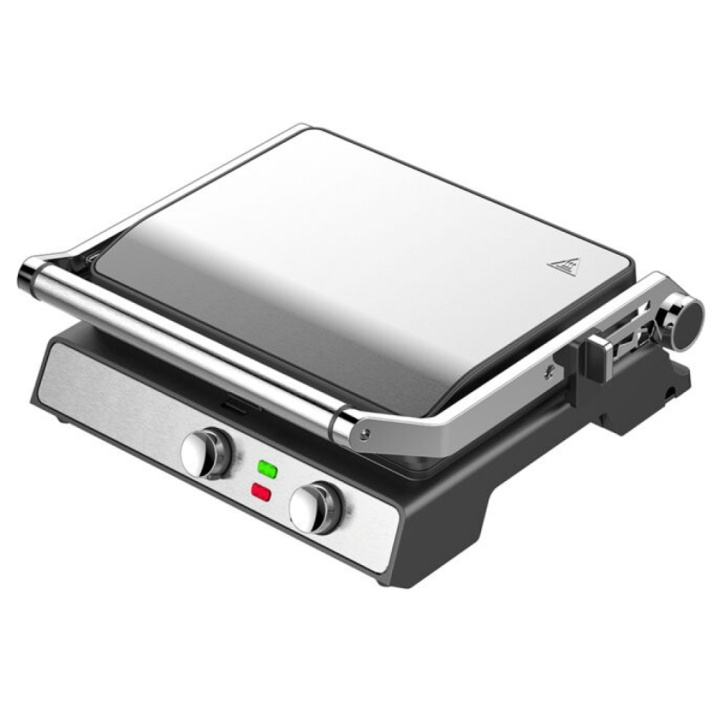 Campomatic 2000 Watts Contact Grill, Stainless Steel