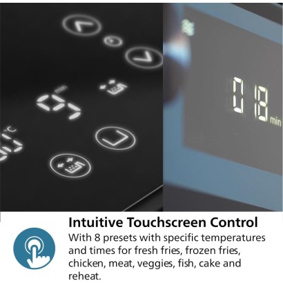 Philips Dual Air Fryer, 9L, 2750W, Black