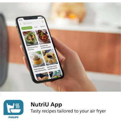 Philips Dual Air Fryer, 9L, 2750W, Black