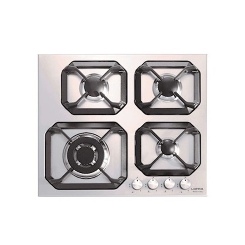 Lofra Urano 60 CM Built-In Gas Hob, 4 Burners Stainless Steel