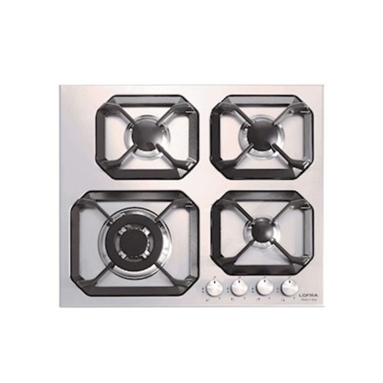 Lofra Urano 60 CM Built-In Gas Hob, 4 Burners Stainless Steel
