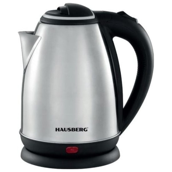 Hausberg Electric Kettle, 1.8 L, 1500 Watts, Silver