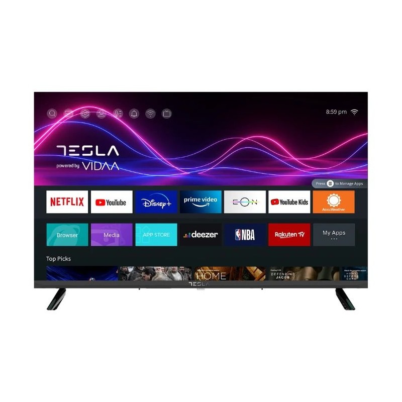 Tesla 32" FHD Smart TV, VIDAA OS, HDMI, USB, WIFI