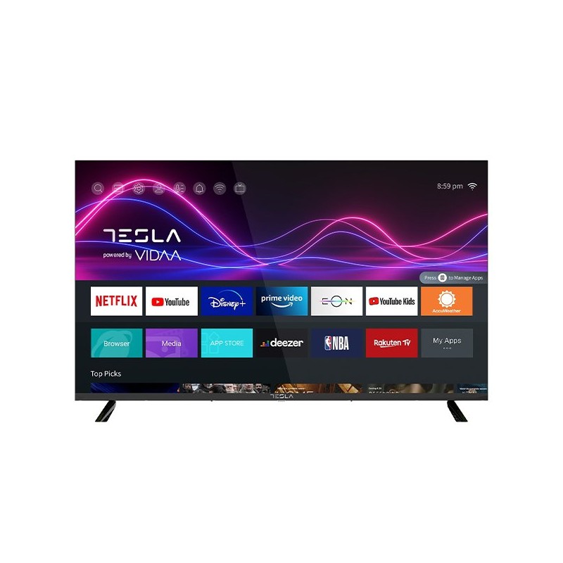 Tesla 55" FHD Smart TV, VIDAA OS, HDMI, USB, WIFI