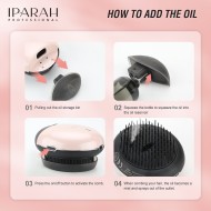 IPARAH Professional Hair Straightener, Essential Oil Comb, Negative Ion Rechargeable, Portable Travel, LED Display, USB