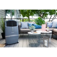 Honeywell Indoor Evaporative Air Cooler with Remote Control, Gray
