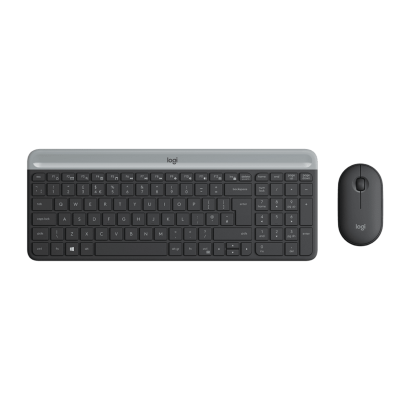 Logitech Slim Wireless Keyboard & Mouse Combo, English Layout