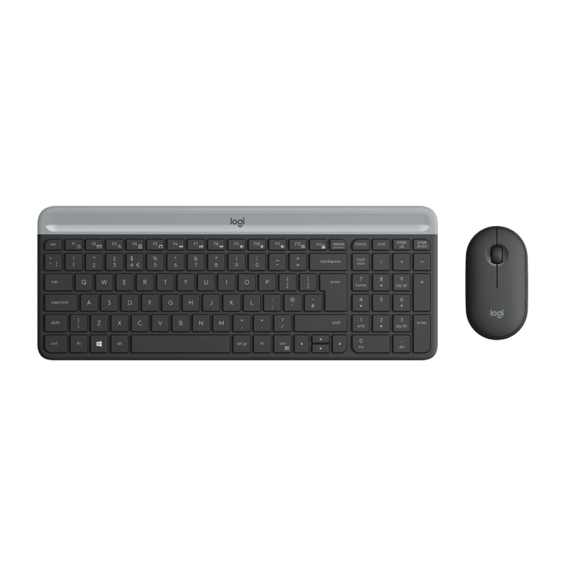Logitech Slim Wireless Keyboard & Mouse Combo, English Layout