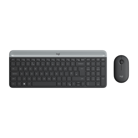 Logitech Slim Wireless Keyboard & Mouse Combo, English Layout
