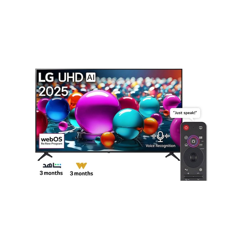 LG 65" LED Smart TV, 4K UHD, AI Magic Remote, WebOS25