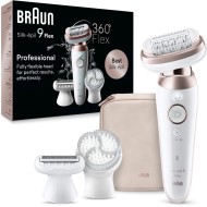 Braun Silk-épil 9 Flex Wet & Dry Epilator, 360° Flexible Head for Easy Epilation
