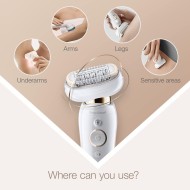 Braun Silk-épil 9 Flex Wet & Dry Epilator, 360° Flexible Head for Easy Epilation