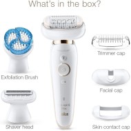 Braun Silk-épil 9 Flex Wet & Dry Epilator, 360° Flexible Head for Easy Epilation