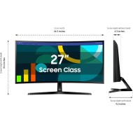 Samsung 27" Essential S3 Series FHD Curved Computer Monitor