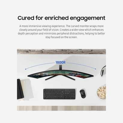 Samsung 27" Essential S3 Series FHD Curved Computer Monitor