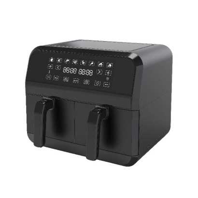 Campomatic 9L Dual Air Fryer, 1700 Watts, Black