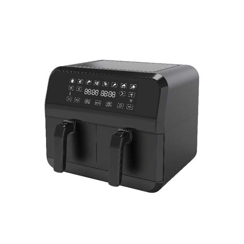 Campomatic 9L Dual Air Fryer, 1700 Watts, Black