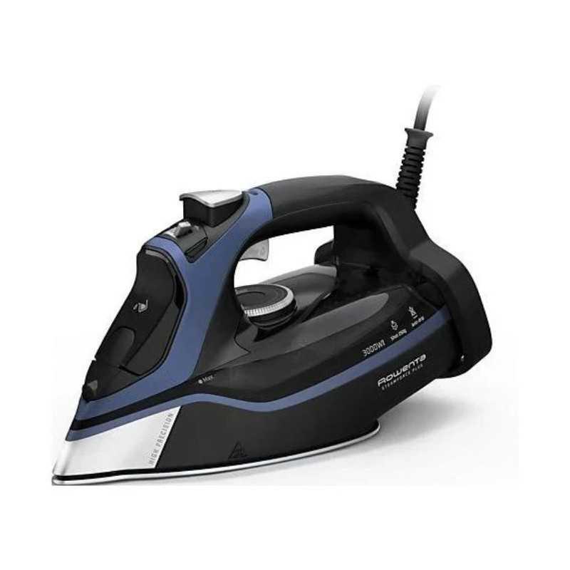 Rowenta Steamforce Iron, 3000 Watts, Black/Blue