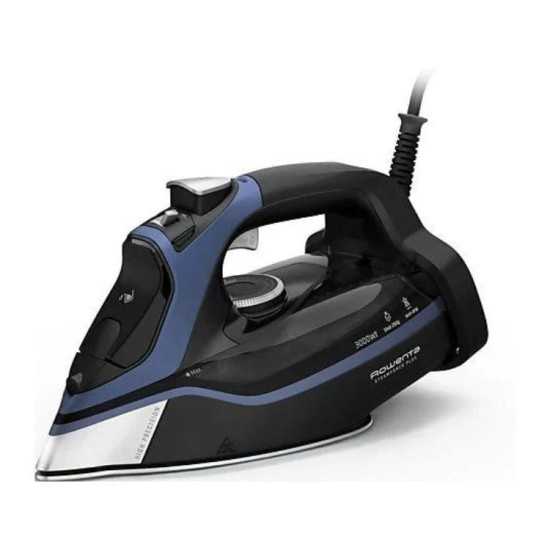 Rowenta Steamforce Iron, 3000 Watts, Black/Blue