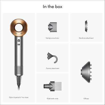 Dyson Supersonic™ Hair Dryer, 1600 Watts, Nickel / Copper