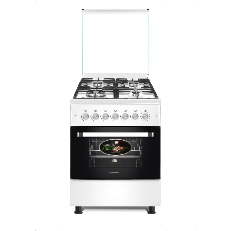 Milano Freestanding Gas, 4 Burners, White