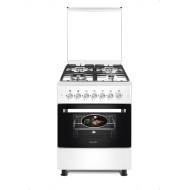 Milano Freestanding Gas, 4 Burners, White