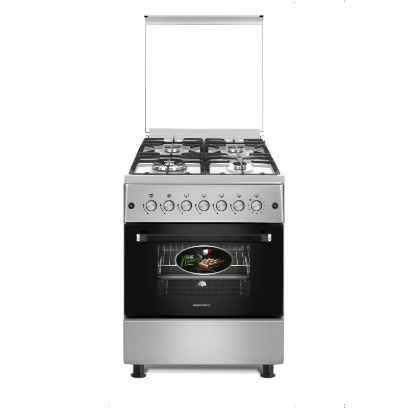 Milano Freestanding Gas, 4 Burners, Stainless Steel