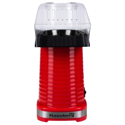 Hausberg Electric Popcorn Maker, 1200 Watts, Red