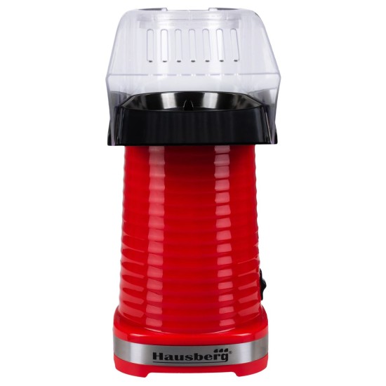Hausberg Electric Popcorn Maker, 1200 Watts, Red