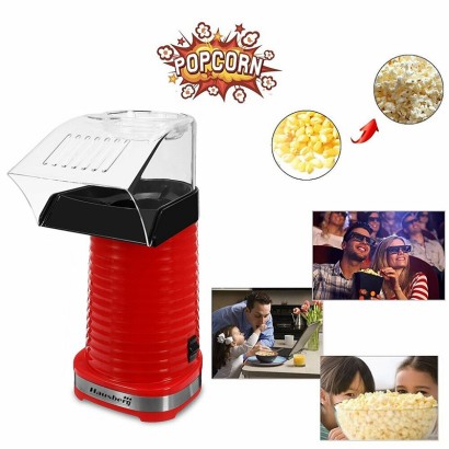 Hausberg Electric Popcorn Maker, 1200 Watts, Red