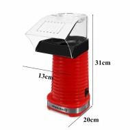 Hausberg Electric Popcorn Maker, 1200 Watts, Red
