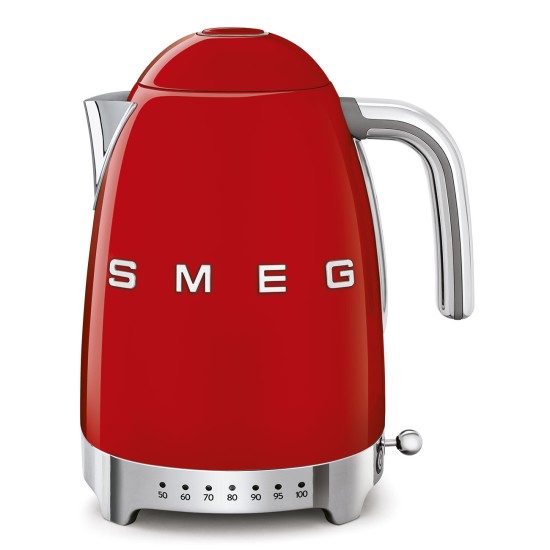 Smeg 1.7 L Variable Temperature Kettle, Red