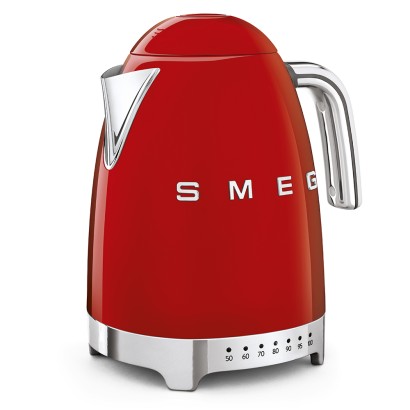 Smeg 1.7 L Variable Temperature Kettle, Red