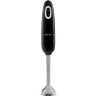 Smeg 700 Watts Hand Blender, Turbo Function & Flow blend Cutting System, Black