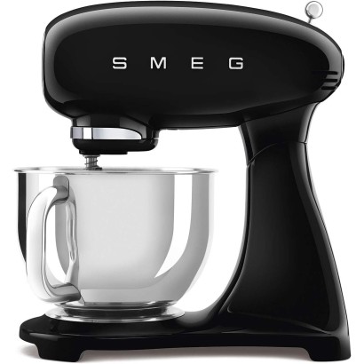 Smeg Retro 50s Vintage Style Stand Mixer, 10 Speeds, Black