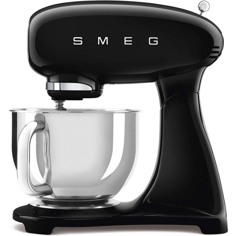 Smeg Retro 50s Vintage Style Stand Mixer, 10 Speeds, Black