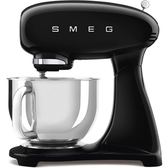 Smeg Retro 50s Vintage Style Stand Mixer, 10 Speeds, Black