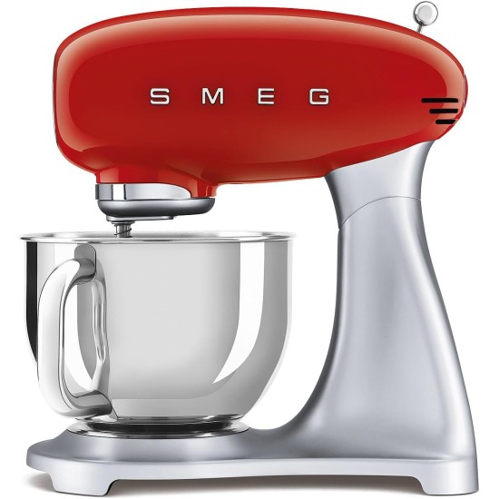 Smeg 800 Watts Planetary Stand Mixer, Red